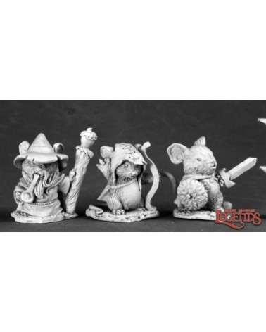 Mouslings (3): Wizard, Archer, Warrior