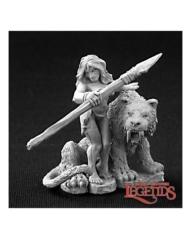 Jungle Girl with Sabre Tooth Tiger