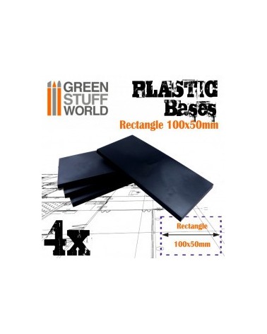 Plastic Bases - Rectangle 100x50mm