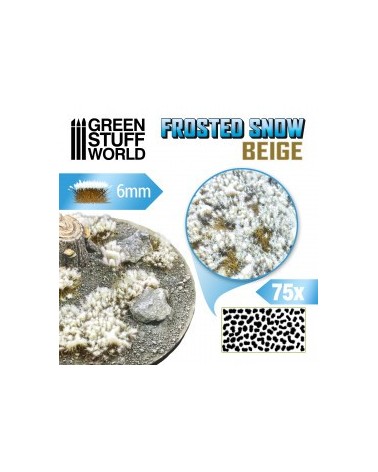 Shrubs TUFTS - 6mm FROSTED SNOW - BEIGE