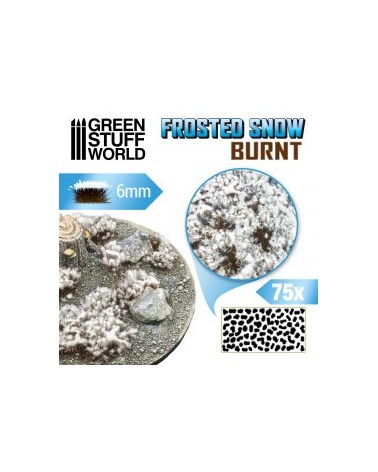 Shrubs TUFTS - 6mm FROSTED SNOW - BURNT