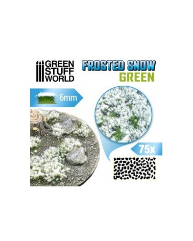 Shrubs TUFTS - 6mm FROSTED SNOW - GREEN