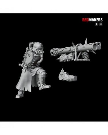 Renegade Division Heavy Support Team With Missile Launcher
