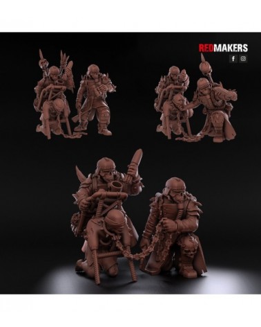 Renegade Division Heavy Support Team With Mortar