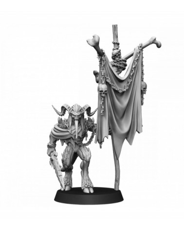 Chaos Bloodthirsty Daemon With Banner