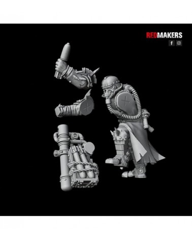 Renegade Division Heavy Support Squad With Mortar (3U)