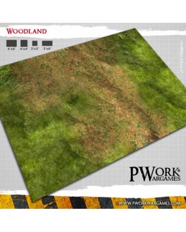 Woodland - Wargames Terrain Mat 4x6'