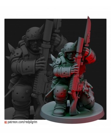 Chaos Oathbreaker With Lasgun