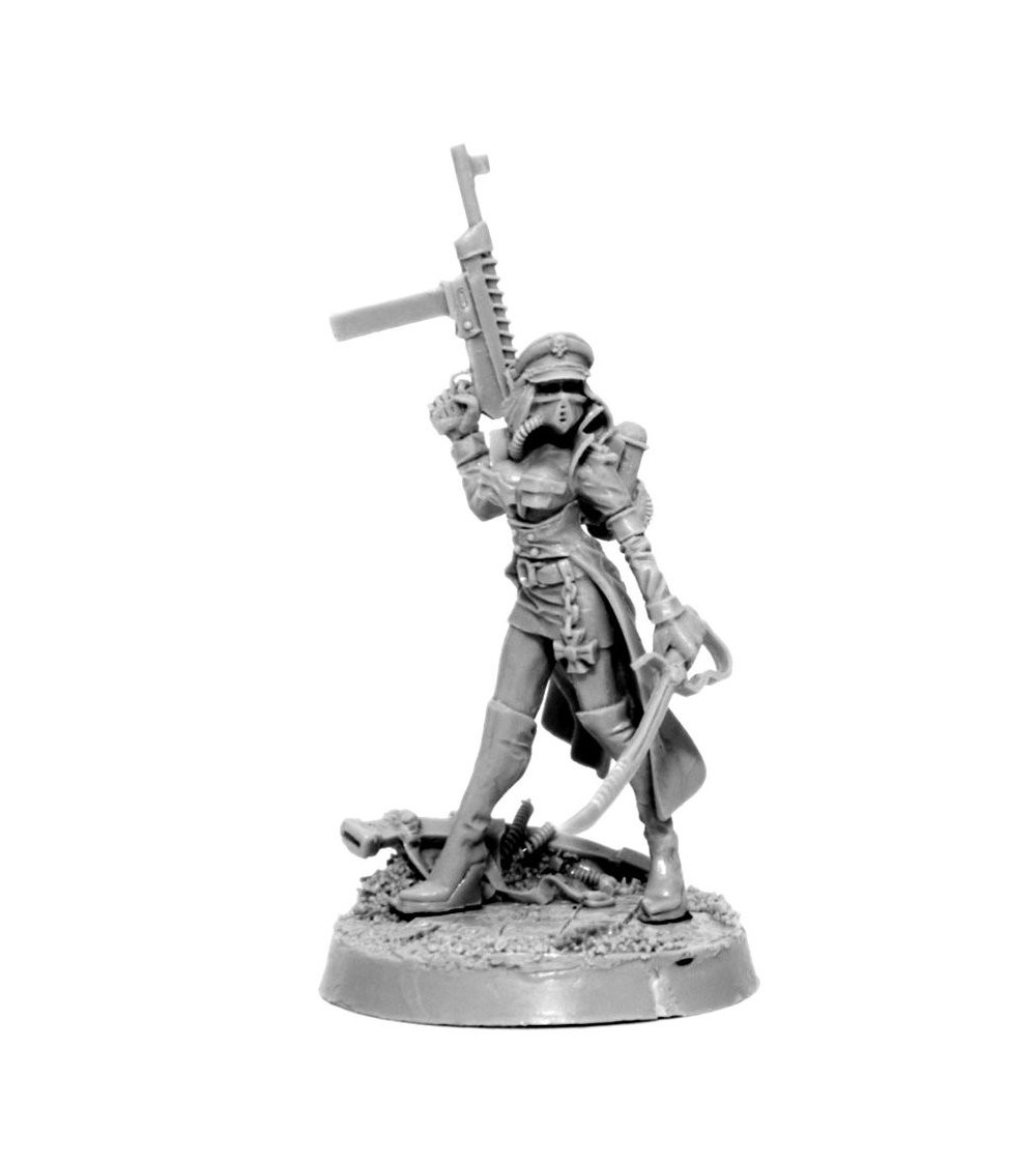 Imperial Female Commissar With Laser Pistol