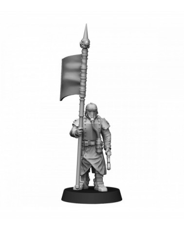 Death Division Veteran With Company Banner