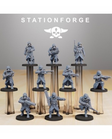 Grim Guard Infantry With Flamers (10U)