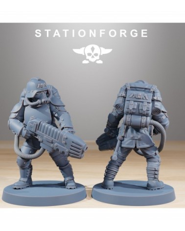 Grim Guard Ironclads Veteran With Plasma Gun