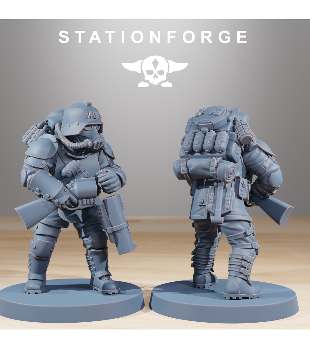 Grim Guard Ironclads Veteran With Grenade Launcher