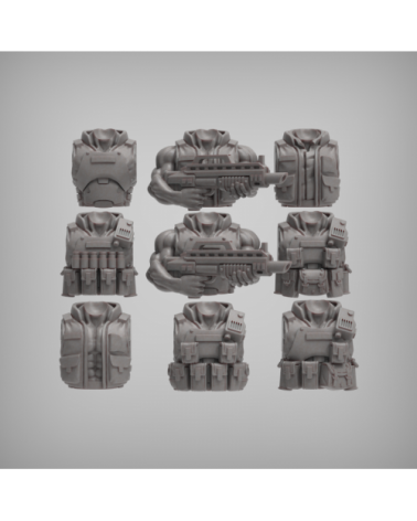 Spacenam Infantry Torsos Set V-01 (9U)