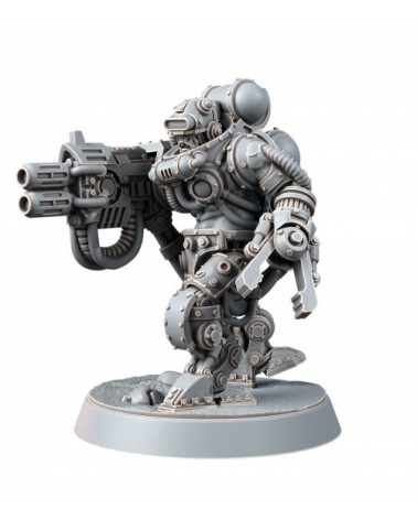 Mechanic Adept Battle Servitor With Heavy Melting Gun (Hm)