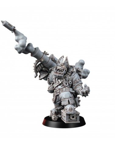 Ork Shipwrecker Officer With Booma Cannon