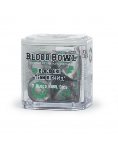 Blood Bowl Dice Set: Black Orc Team