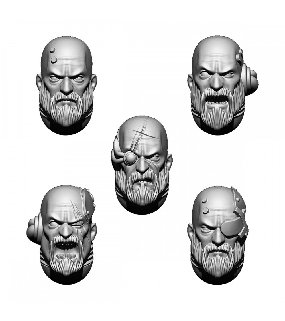 Imperial Templar Heads Set (5U)