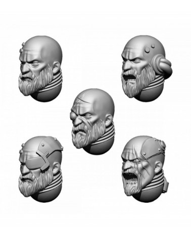 Imperial Templar Heads Set (5U)