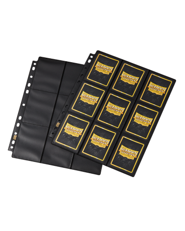 Pages de classeur DRAGON SHIELD 18-POCKET NONGLARE - SIDELOADER PAGES