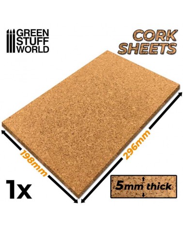 Feuille de liège Cork Sheet 5mm
