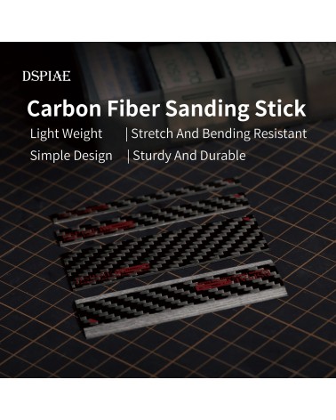 Set de 3 limes plaques de ponçage CB-S Carbon Fiber Polishing Board Flat Angle Set - DSPIAE