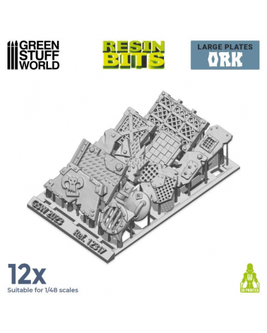 3D printed set - Large Ork plates