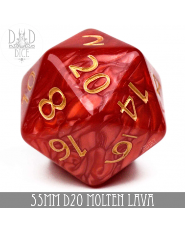 55mm D20 Molten Lava