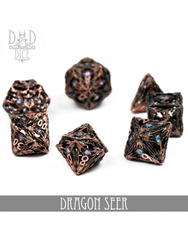 Set de dés Dragon Seer Hollow Metal (Gift Box)
