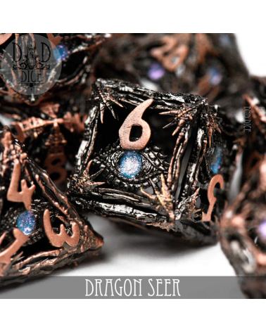 Set de dés Dragon Seer Hollow Metal (Gift Box)
