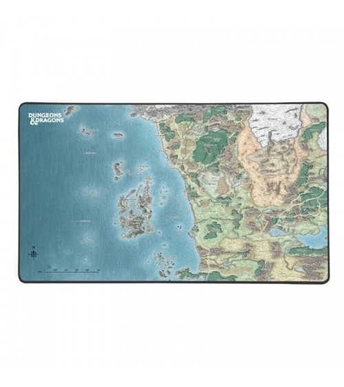 Tapis de souris carte du monde de Faerun - Dungeons and Dragons