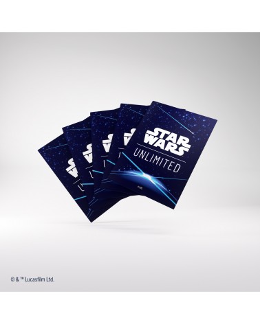 Sleeves Card Back Blue pour Star Wars Unlimited (60 + 1)
