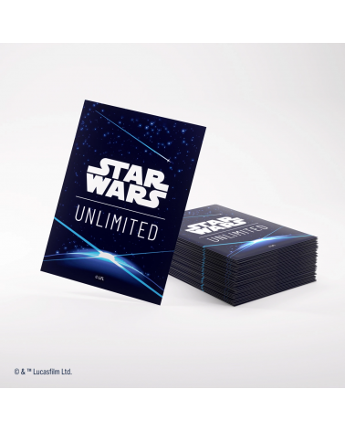 Sleeves Card Back Blue pour Star Wars Unlimited (60 + 1)