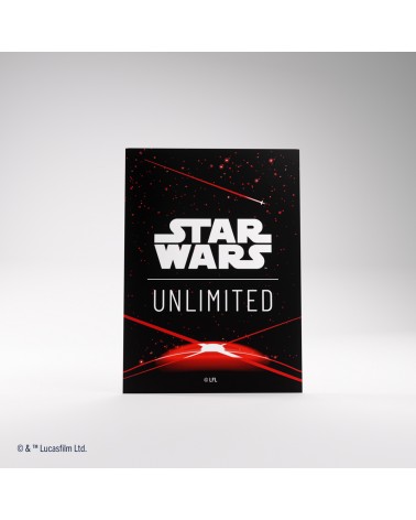 Double Sleeving Pack Card Back Red pour Star Wars Unlimited (2x60 + 1)