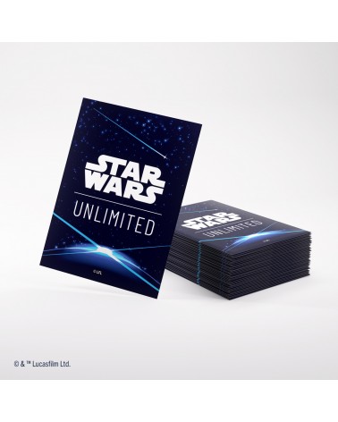 Double Sleeving Pack Card Back Blue pour Star Wars Unlimited (2x60 + 1)