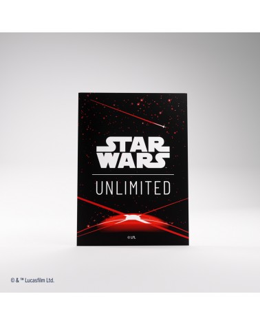 Sleeves Pack Card Back Red pour Star Wars Unlimited (60 + 1)