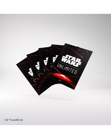 Sleeves Pack Card Back Red pour Star Wars Unlimited (60 + 1)