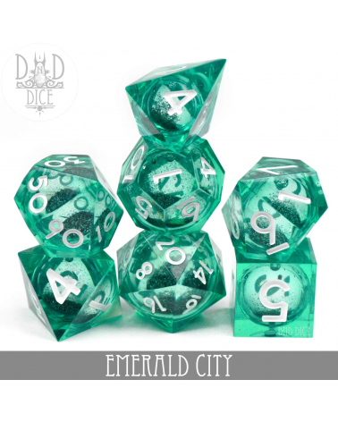 Set de dés Emerald City (Liquid Core)