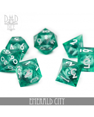 Set de dés Emerald City (Liquid Core)