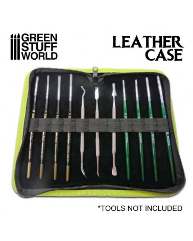 Étui en cuir Premium pour outils et pinceaux / Premium Leather Case