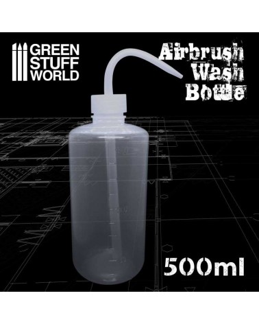 Flacon de Lavage pour Aerographe 500ml / Airbrush Wash Bottle 500ml