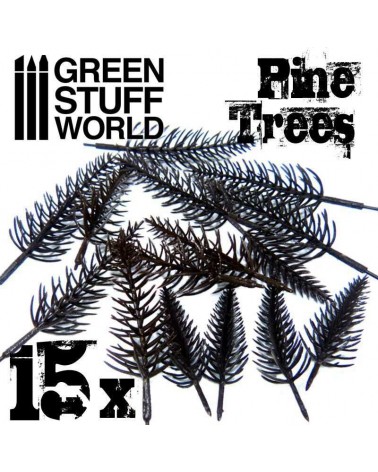 Pine Tree Trunks x15 / 15x Arbres Pins Modelisme Flexibles