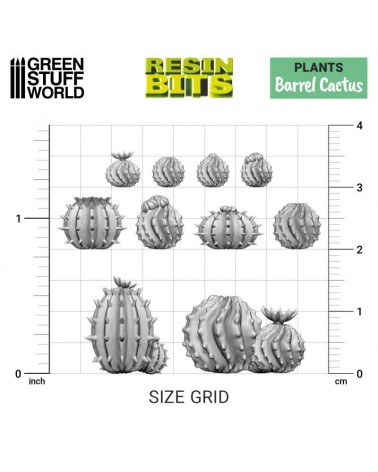 Barrel Cactus - Set imprimé en 3D / 3D printed set