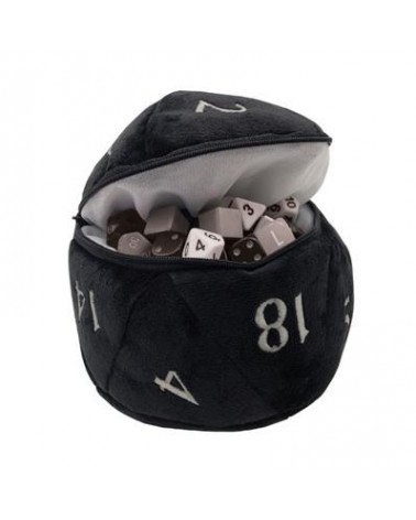 D20 Peluche sac à dés / D20 plush dice bag pouch