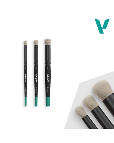 Dry Brush Set - NATURAL HAIR (S, M & L) - Vallejo