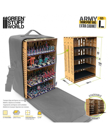 Organisateur supplémentaire - Mallette de transport L / Army Transport Bag - Extra Cabinet