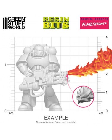 Effet de lance-flammes / Flamethrower effect - 3D printed set