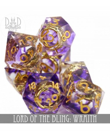 Set de dés Lord of the Bling: Wraith - Handmade