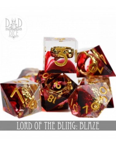 Set de dés Lord of the Bling: Blaze - Handmade
