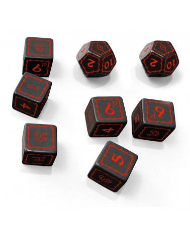 THE ONE RING BLACK DICE SET (JDR l'Anneau Unique)
